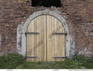 doors wooden double old 0019